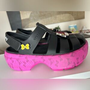 Crocs sanrio, Kuromi , platform  , size 10. With tag -( no -30% off )🤷‍♀️